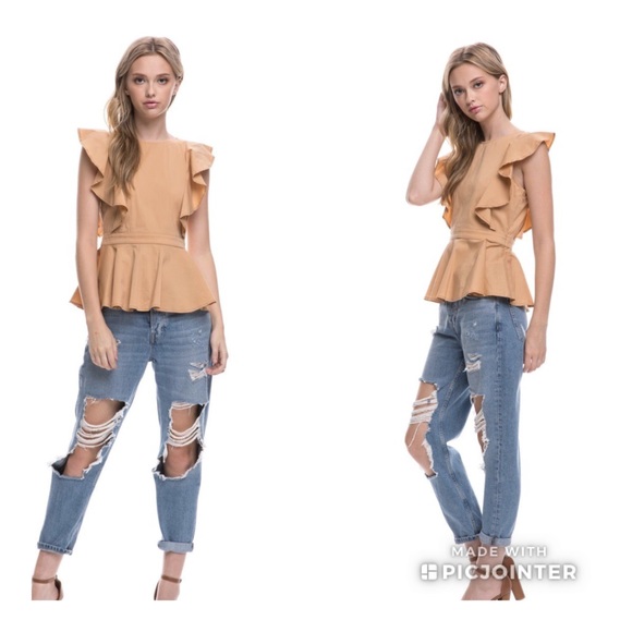 Pretty ruffle peplum top - Picture 7 of 7